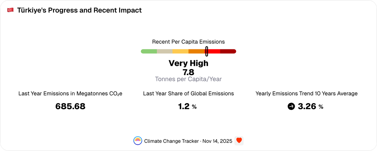 Türkiye's Progress and Recent Impact | Climate Change Tracker